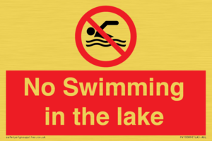 No Swimming in the lake